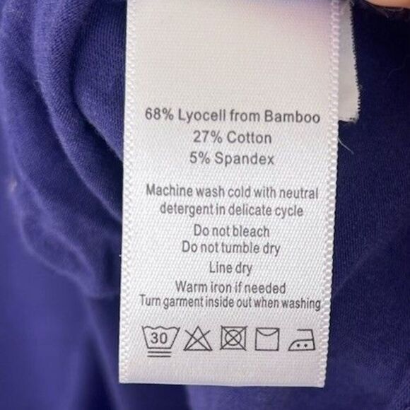 Alo Yoga Purple Tank Top Small Ruched Stretch Bamboo Blend Athleisure Whimsigoth - Picture 6 of 6